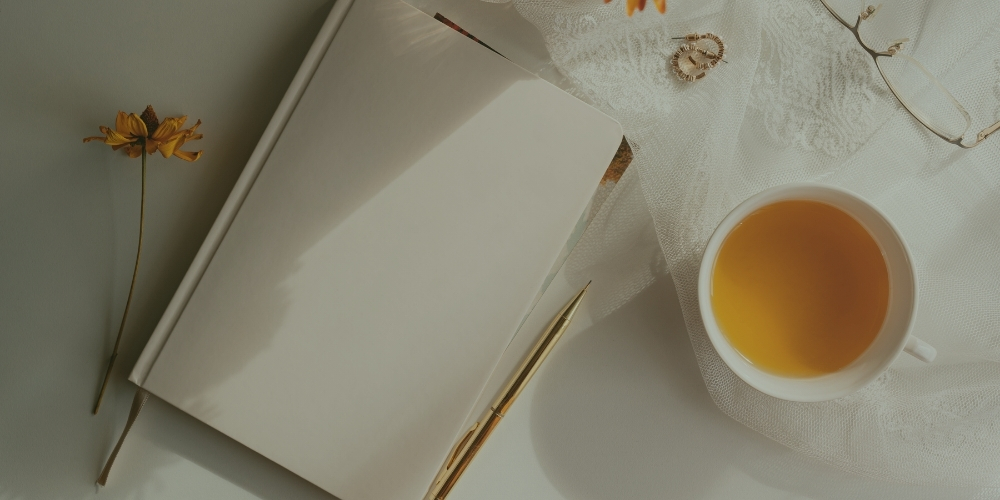 Journaling and drinking tea for addiction recovery